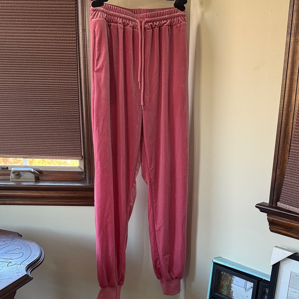 SHEIN Pink Track Pants